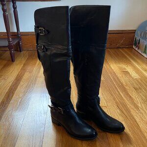 Tall Black Riding Boots, Womens Size 8.5
